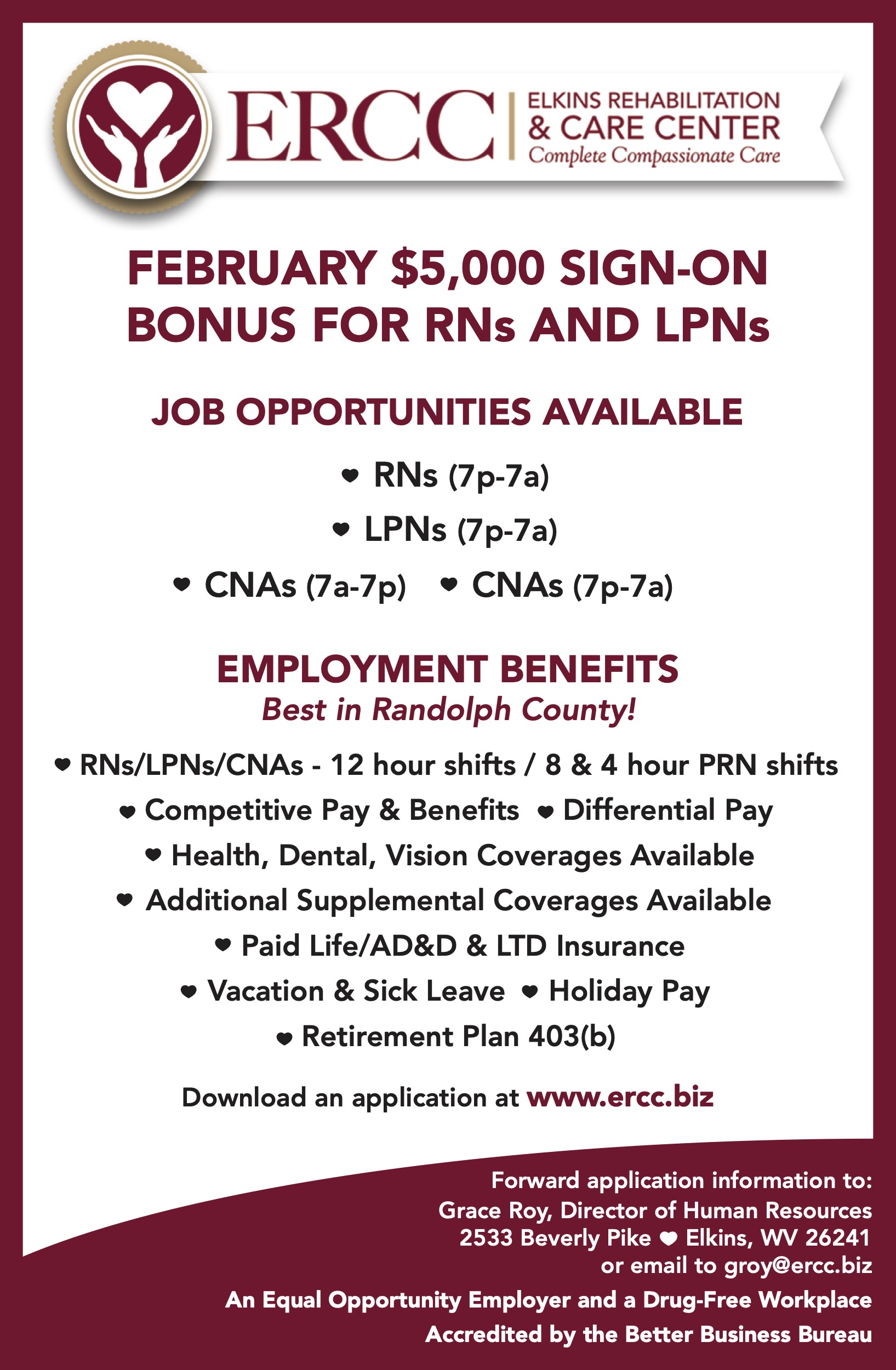 Currently hiring CNAs, RNs and LPNs