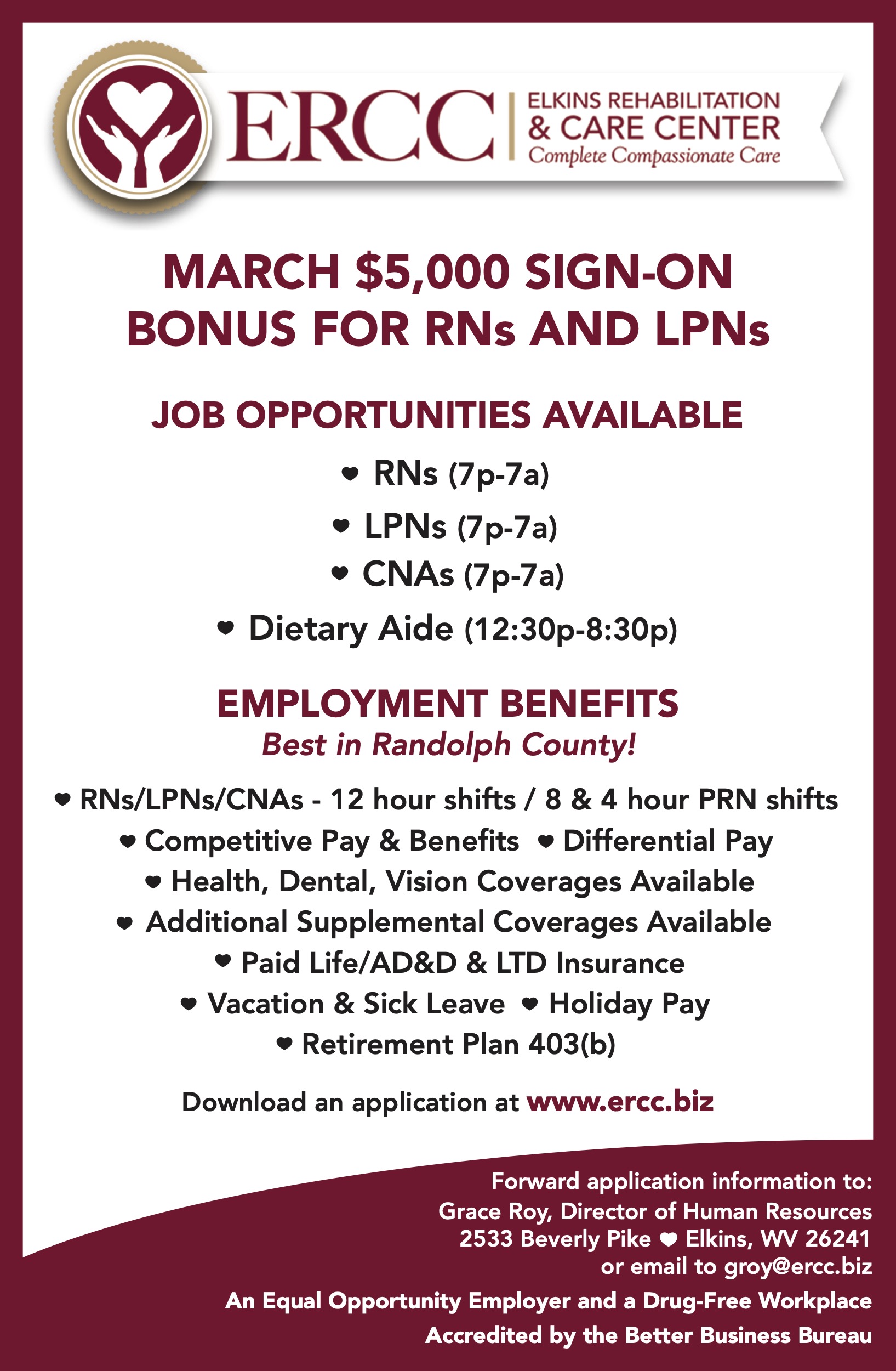 Currently hiring CNAs, RNs and LPNs