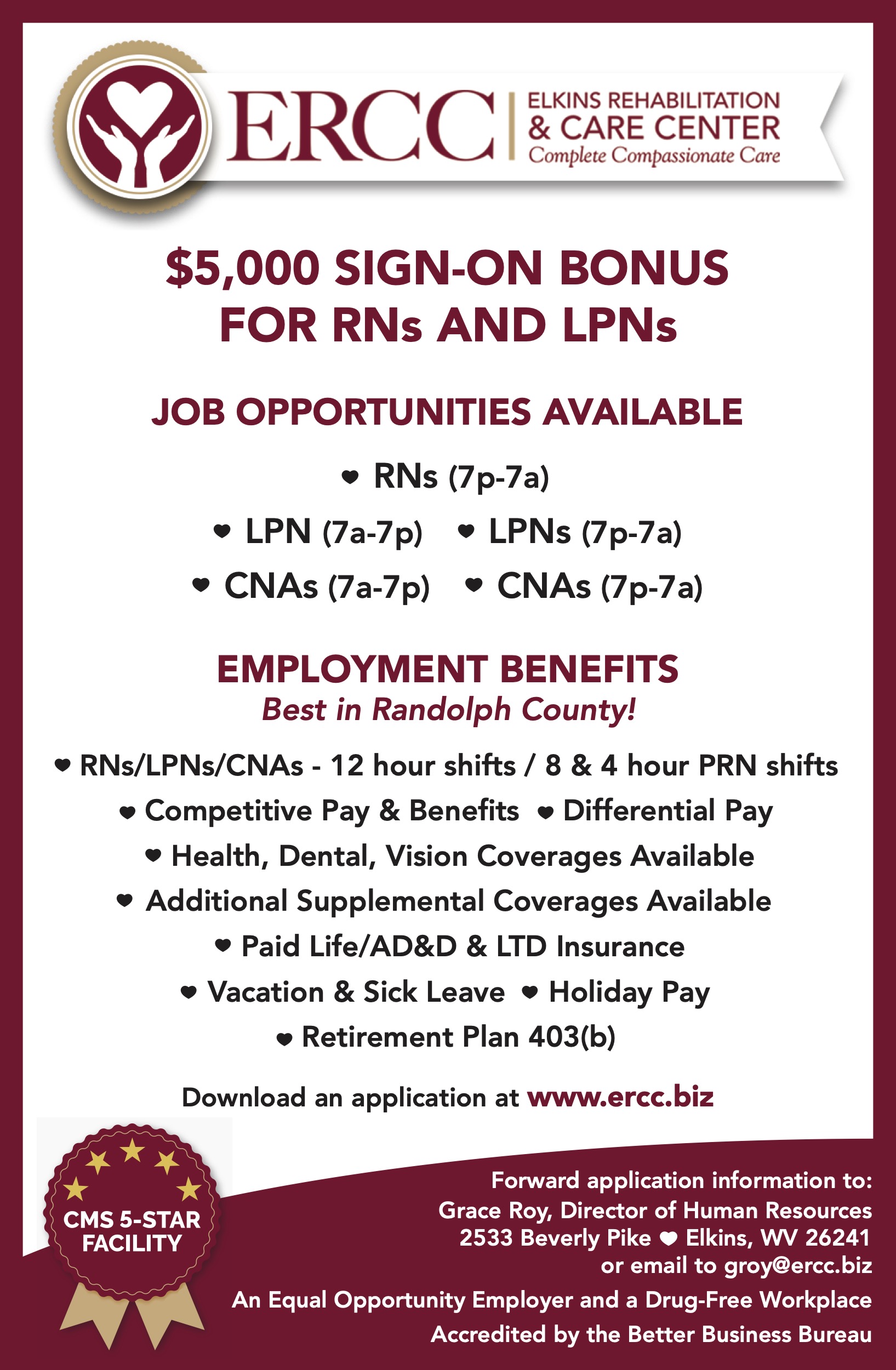 Currently hiring CNAs, RNs and LPNs