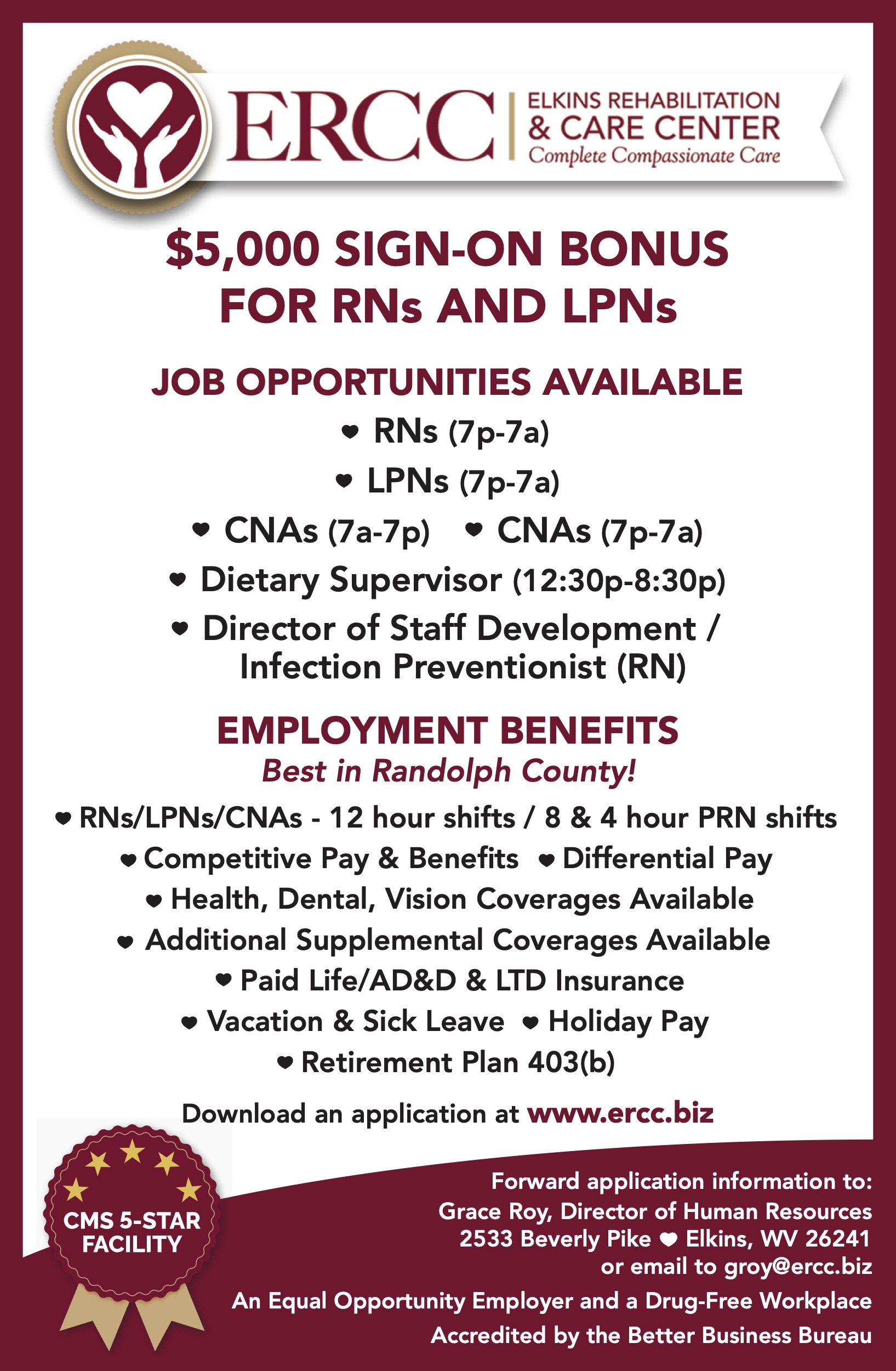 Currently hiring CNAs, RNs and LPNs