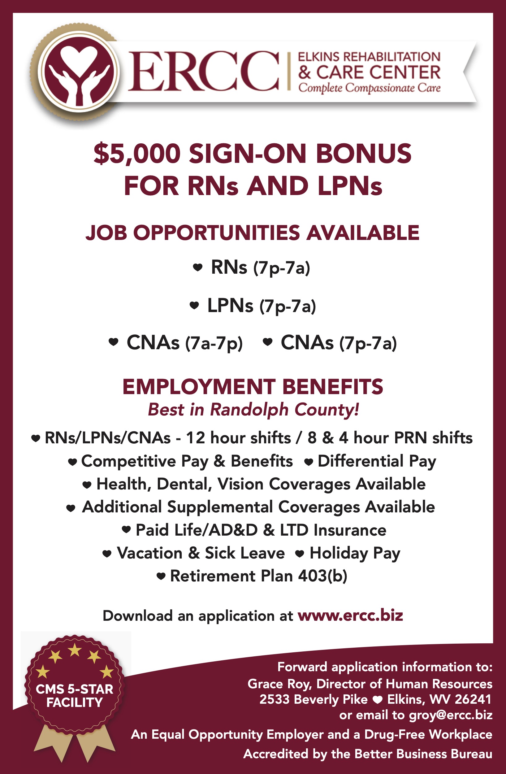 Currently hiring CNAs, RNs and LPNs