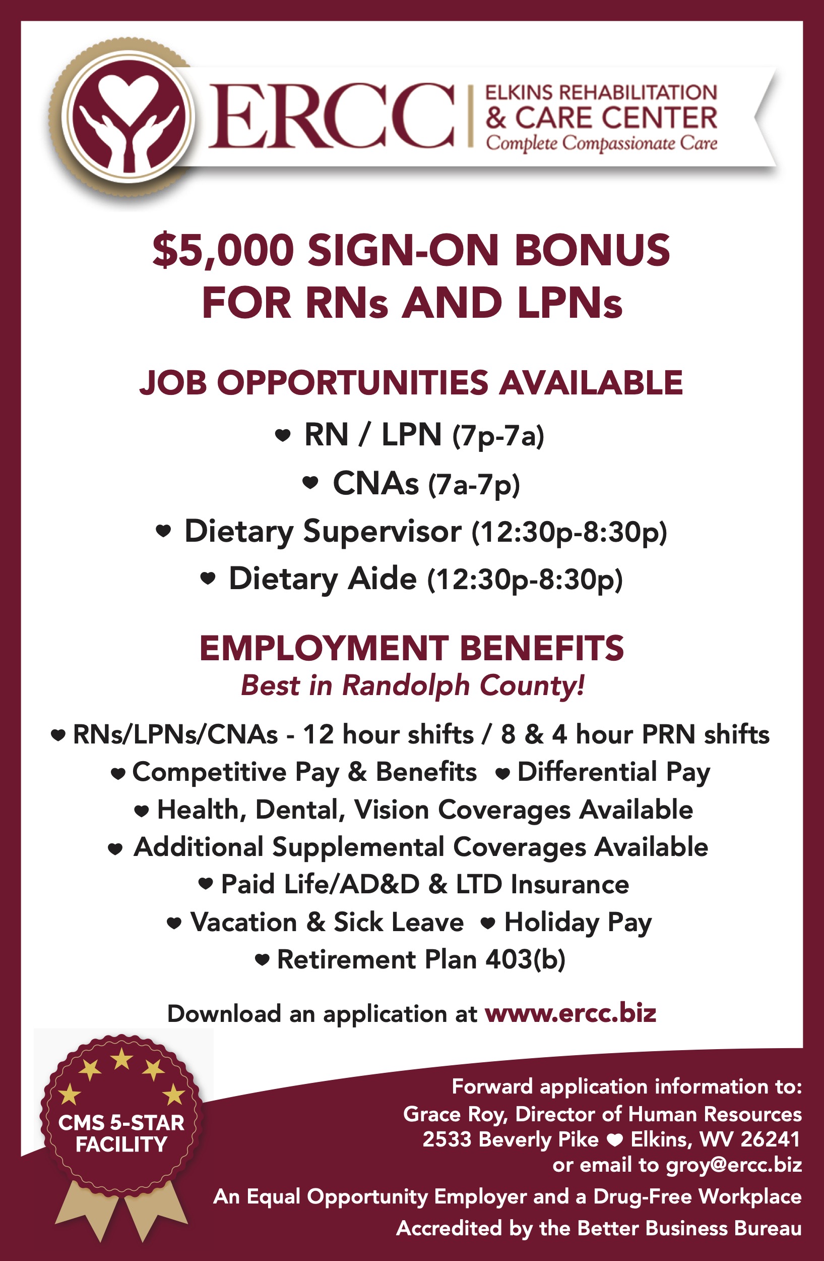 Currently hiring CNAs, RNs and LPNs
