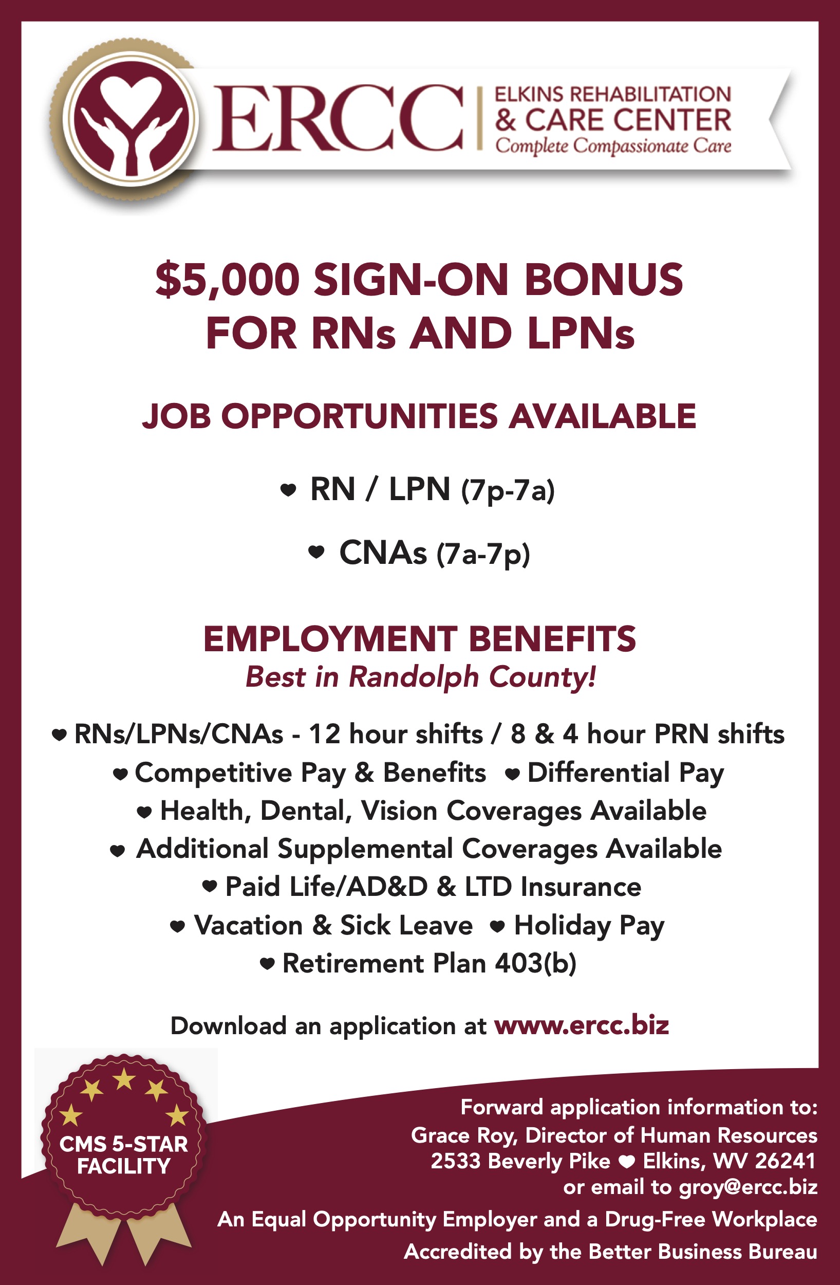 Currently hiring CNAs, RNs and LPNs