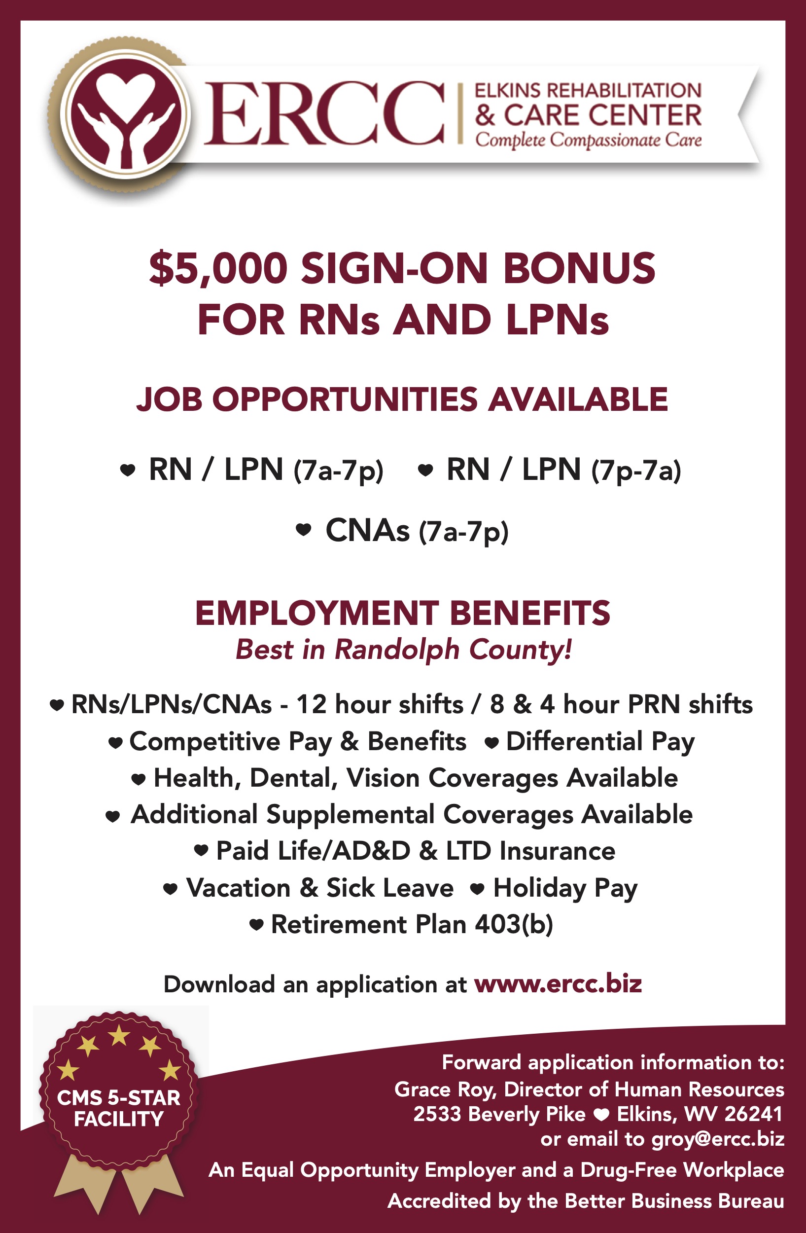 Currently hiring CNAs, RNs and LPNs