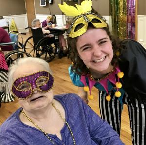 Maddi and Sharon Mardi Gras