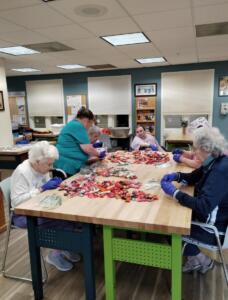 Preparing Treat Bags for Halloween, 2024