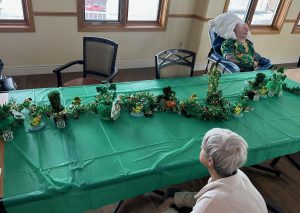 St. Patrick's Day Decorations in the Reflections Unit, March 2026